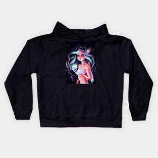 Mermaid and Glowing Medusa Kids Hoodie